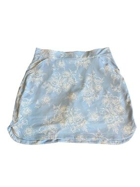 Peter Millar Alice Petal Hem Golf Skort Cottage Blue Garden Skirt Golf XL NWT